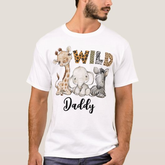 Fils papa de l'anniversaire garçon Safari T-shirt (Devant)