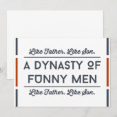 Fils pères cartes de jour Pour lui (Devant / Derrière)