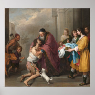 Fils prodigue - Bartolomé Murillo Poster d'art