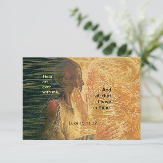 Fils prodigue - carte de prière (Debout devant)