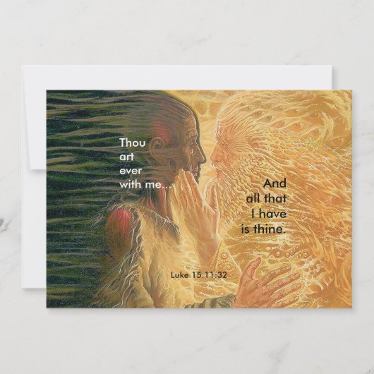 Fils prodigue - Carte de prière (Devant)