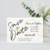 Fils simple d'or Save the Date (Debout devant)