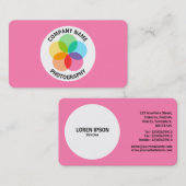 Filter ventilator - Roze #FF7FB2 Visitekaartje (Voorkant / Achterkant)