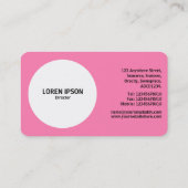 Filter ventilator - Roze #FF7FB2 Visitekaartje (Achterkant)