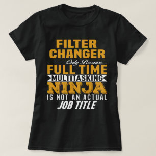 Filter wisselaar t-shirt
