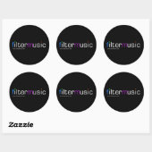 FilterMusic ronde sticker (Vel)