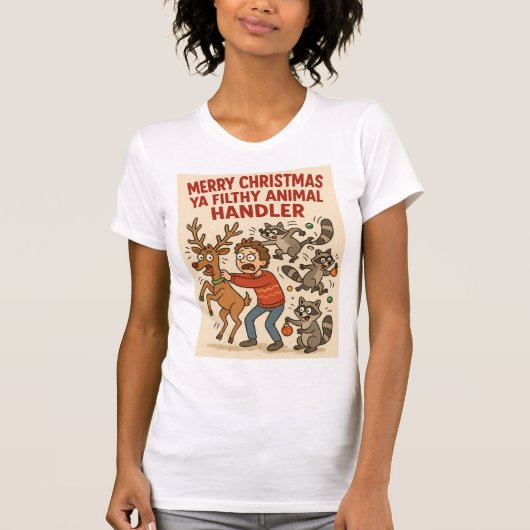 Filthy Animal Handler – Holiday Chaos Edition T-shirt (Voorkant)