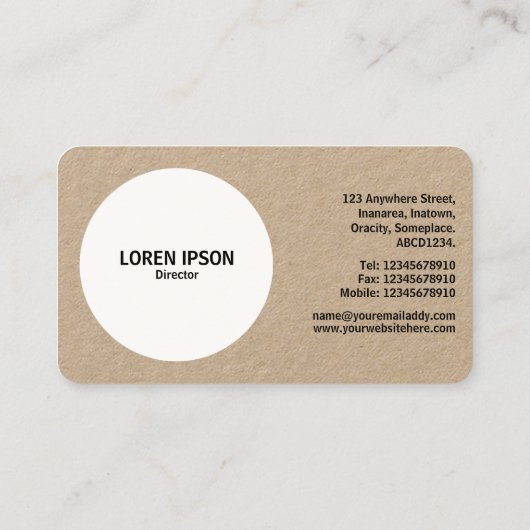 Filtre - Carte Kraft (Dos)