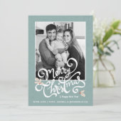 Filtre photo noir blanc classique Carte de Noël (Debout devant)