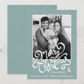 Filtre photo noir blanc classique Carte de Noël (Devant / Derrière)