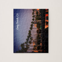 Filtre rétro Long Beach California Puzzle
