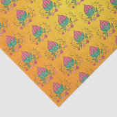 Filtreerpatroon oranje geel tissuepapier (Detail)