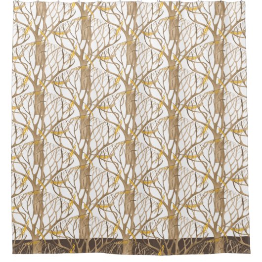 Fin automne sur un rideau de douche (Devant)