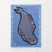 Carte de voeux pour le casse-tête de phoque sauvag