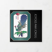 Fin D'année Trois Volets Carte trifold de vacances Mah Jongg (Protection)