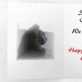 Fin D'année Trois Volets Carte Triptyque - Excitement de Noël (Intérieur en premier)