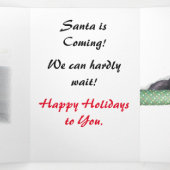 Fin D'année Trois Volets Carte Triptyque - Excitement de Noël (Intérieur au milieu)