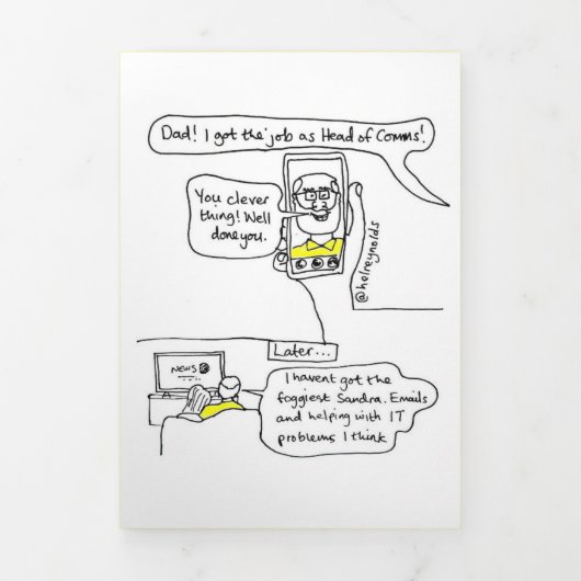 Fin D'année Trois Volets Responsable de la carte virgule (Page de couverture)