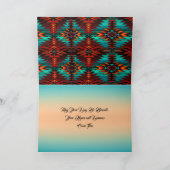 Fin De La Carte De Voeux Pliée Du Sentier (Intérieur)