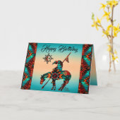 Fin De La Carte De Voeux Pliée Du Sentier (Fleur jaune)