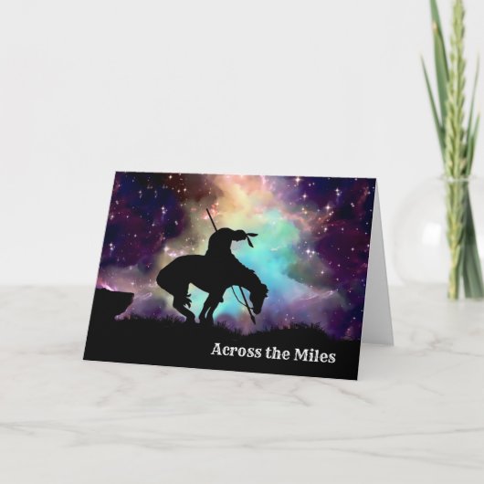 Fin de la carte de voeux Trail à travers les mille (Devant)