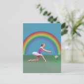 Fin de la carte postale Rainbow Ballerina (Debout devant)