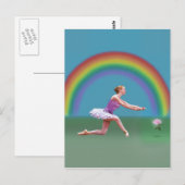 Fin de la carte postale Rainbow Ballerina (Devant / Derrière)
