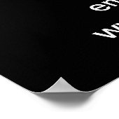 Fin de saison Vente Affaires Poster noir (Coin)