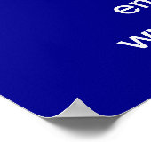 Fin de saison Vente Business Blue Poster (Coin)