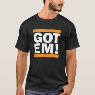 Fin de support obtenue ! T-shirt orange et noir de