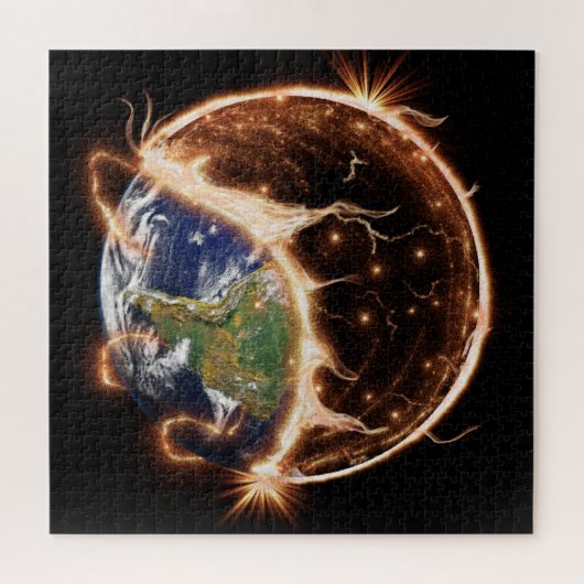 Fin du puzzle du monde. (Horizontal)