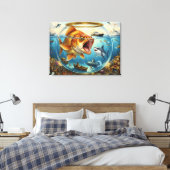 Fin Reversal – Ultieme Rolomkering Canvas Afdruk (Insitu (Slaapkamer))