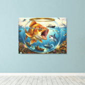 Fin Reversal – Ultieme Rolomkering Canvas Afdruk (Insitu (Houten vloer))