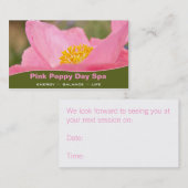 Fin rose de pavot vers le haut de rendez-vous de (Devant / Derrière)