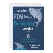 Fin-tastic haai verjaardagsfeestje Kinder onder he