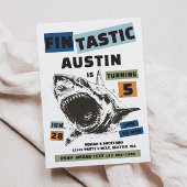 Fin-Tastic Shark Birthday Invitation