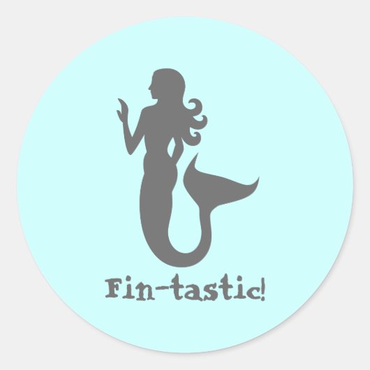 Fin-tastisch! Ronde Sticker (Voorkant)