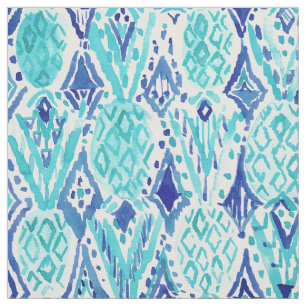 FINA PINA Tribal Ikat Pineapple Waterverf Stof