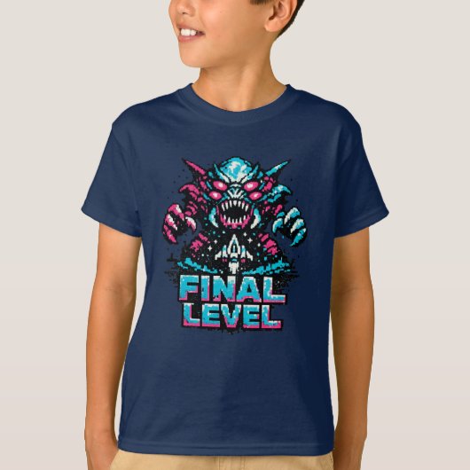 Final Boss Level Arcade  T-shirt (Voorkant)