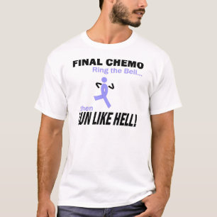 Final Chemo run like Hell - Lavender Ribbon T-shirt