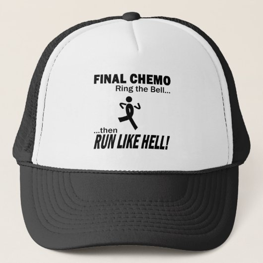 Final Chemo run like Hell - Melanoma Trucker Pet (Voorkant)
