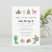 Final Fiesta Bachelorette Invitation (Debout devant)