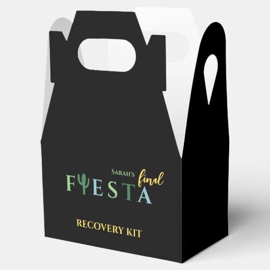 Final Fiesta Bachelorette Party Recovery Kit Bedankdoosjes (Geopend)
