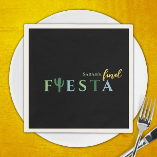 Final Fiesta Cactus Mexicaans vrijgezellenfeest Servet