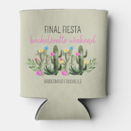 Final Fiesta Personalized Bachelorette Party Blikjeskoeler