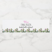 Final Fiesta Personalized Water Bottle Label Waterfles Etiket (Enkel label)