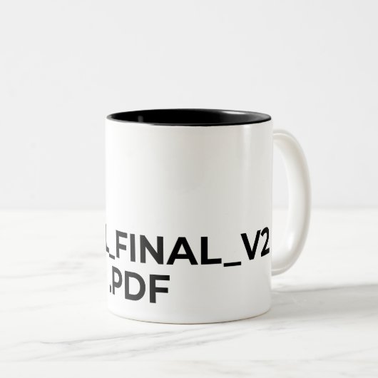 Final Final V2 PDF Funny Graphic Designer Mug (Devant droit)
