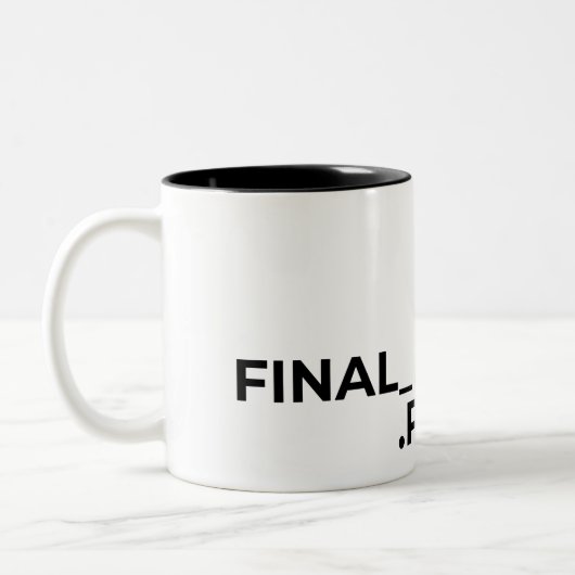 Final Final V2 PDF Funny Graphic Designer Mug (Gauche)