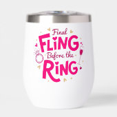 Final Fling Pink Wine Tumbler (Voorkant)