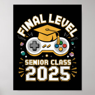 Final Level Senior CL 2025 Video Game Afstuderen Poster